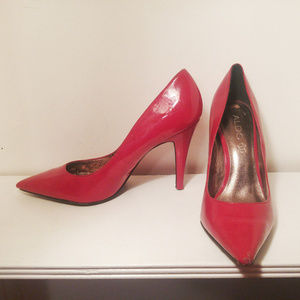 ALDO Red Patent Leather Heels - Size 39 (8.5)